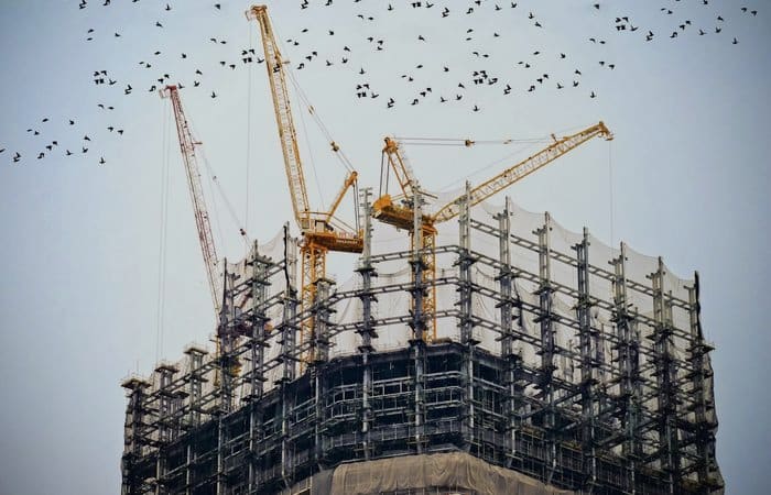 Construction team using AI to streamline project planning and site workflows
